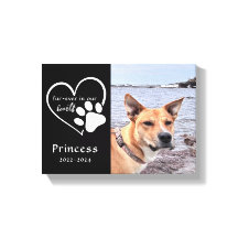 Modernes Schwarz-weißes Memorial Foto Keepake