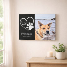 Modernes Schwarz-weißes  Memorial Foto Keepake