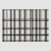 Modernes Schwarz-weißes Monochromie-Kariert Seidenpapier (Vorderseite)