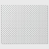 Modernes, Schwarz-weißes Monogramm Geschenkpapier (Flach)