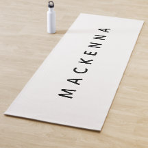 Modernes Schwarz-weißes Monogramm Yogmata