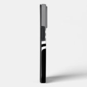 Modernes Schwarz-weißes Monotone-Urmodell Case-Mate iPhone Hülle (Rückseite / Rechts)