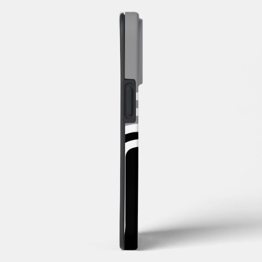 Modernes Schwarz-weißes Monotone-Urmodell Case-Mate iPhone Hülle (Rückseite / Rechts)