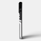 Modernes Schwarz-weißes Monotone-Urmodell Case-Mate iPhone Hülle (Rückseite / Links)