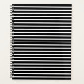 Modernes, schwarz-weißes Muster Planer (Vorderseite)