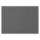 Modernes Schwarz-weißes Muster Tischdecke (Vorderseite (Horizontal))