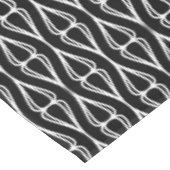 Modernes Schwarz-weißes Muster Tischdecke (Schrägansicht)