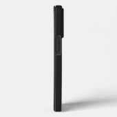 Modernes Schwarz-weißes Personalisiertes Monogramm Case-Mate iPhone Hülle (Rückseite / Rechts)