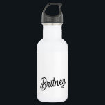Modernes Schwarz-weißes Personalisiertes Monogramm Edelstahlflasche<br><div class="desc">Die moderne Schwarz-weiße Personalisierte Monogram und Name Stainless Steel Water Bottle wäre ein schlankes und funktionelles Zubehör. Das Schwarz-Weiß-Design mit personalisierten Details sorgt für eine elegante Touch, während die Edelstahlkonstruktion Haltbarkeit und Isolierung für den behalt von Getränken mit heiß oder kalt gewährleistet. Es ist ideal für tägliche Hydratation oder als...</div>