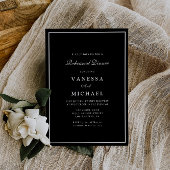 modernes Schwarz-weißes Probe Einladung