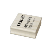Modernes Schwarz-weißes Rot Gummistempel (Stempel)