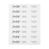 Modernes Schwarz-weißes SAVE THE DATE Wedding (Bogen)