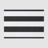 Modernes Schwarz-weißes Streifen-Muster Seidenpapier (Vorderseite)