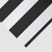 Modernes Schwarz-weißes Streifen-Muster Seidenpapier (Ausschnitt)