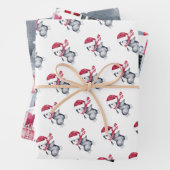 Modernes Schwarz-weißes Weihnachtsgebäck Geschenkpapier Set (Beispiel)