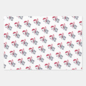 Modernes Schwarz-weißes Weihnachtsgebäck Geschenkpapier Set (Vorderseite)