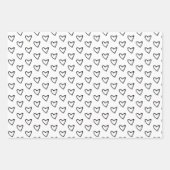 Modernes Schwarze Katze- und Pflanze-Muster Geschenkpapier Set (Vorderseite 3)