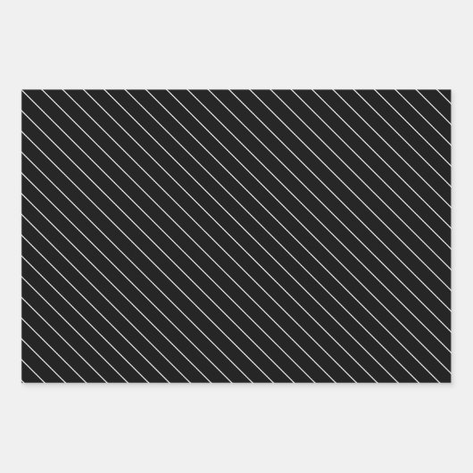 Modernes Schwarze Katze- und Pflanze-Muster Geschenkpapier Set (Vorderseite 2)