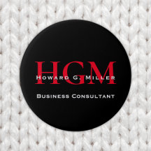 Modernes, schwarzes 3-Buchstaben-Monogramm-Logo fü