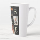 Modernes Schwarzes 4 Foto Mit Monogramm Liebe Opa Milchtasse (Rechts)