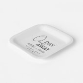 Modernes Schwarzes Abendessen in der Probe Pappteller (Gewinkelt)