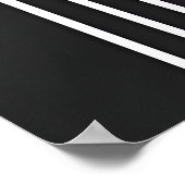 Modernes Schwarzes Abstrakt Elegantes Geometrische Poster (Ecke)