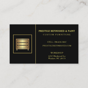 Modernes, schwarzes berufliches Design Visitenkarte