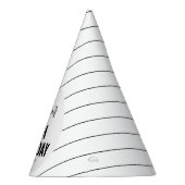 Modernes Schwarzes Drehbuch 30. Geburtstag Chic &  Partyhütchen (Rechts)