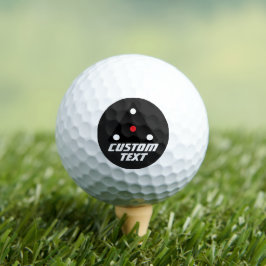 Modernes schwarzes Dreieck-UFO mit Ihrem Namen Golfball