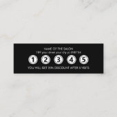 Modernes Schwarzes Elegantes Museum Treuekarte (Vorderseite)