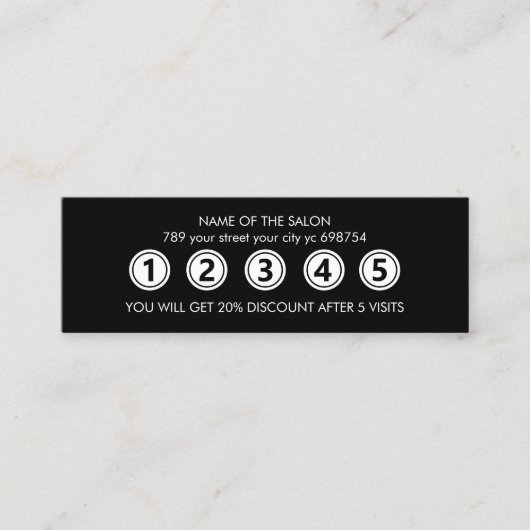 Modernes Schwarzes Elegantes Museum Treuekarte (Vorderseite)