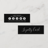Modernes Schwarzes Elegantes Museum Treuekarte (Vorne/Hinten)