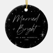 Modernes Schwarzes Foto mit glatter und heller Sch Keramik Ornament (Vorne)