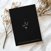 Modernes Schwarzes Foto Save The Date