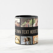 Modernes schwarzes Foto Tasse (Zentrum)