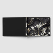 Modernes Schwarzes Gästebuch (Voll)