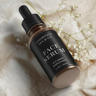 Modernes Schwarzes Gesicht Serum Dropper Cosmo Fla
