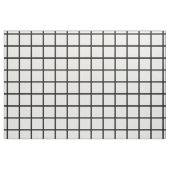 Modernes schwarzes Gitter in Weiß Stoff (Fat Quarter (45,7 x 55,9 cm))