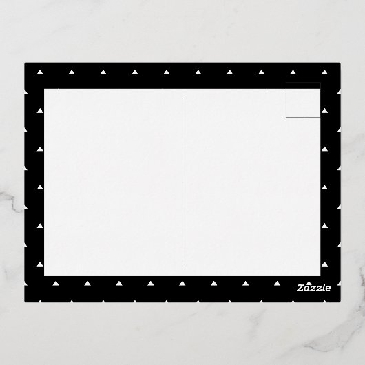 Modernes schwarzes Gold besser Save the Date Folie Einladungspostkarte (Rückseite)