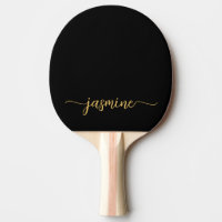Modernes Schwarzes Gold Individuelle Name Signatur