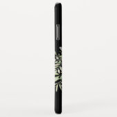 Modernes Schwarzes Gold Monogram Elegantes Grün Case-Mate iPhone Hülle (Hinten/Rechts)