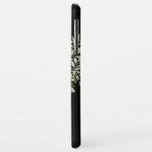 Modernes Schwarzes Gold Monogram Elegantes Grün Case-Mate iPhone Hülle (Hinten/Links)