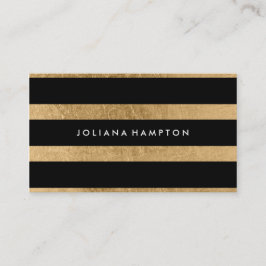 Modernes schwarzes GoldLuxe Visitenkarte, Folie Visitenkarte