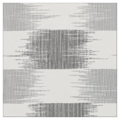 Modernes schwarzes graues Weiß ikat Muster Stoff (Nahaufnahme)