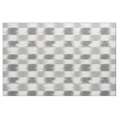 Modernes schwarzes graues Weiß ikat Muster Stoff (Fat Quarter (45,7 x 55,9 cm))