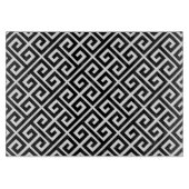 Modernes schwarzes griechisches schneidebrett (Vorderseite)