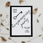 Modernes Schwarzes Haus Einladung