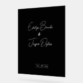 Modernes Schwarzes Hochzeitssymbol Acrylschild (Winkel)