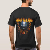 Modernes Schwarzes IRR T-Shirt (Rückseite)