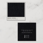 Modernes Schwarzes Kraft-Netzklassendisplay Quadratische Visitenkarte (Vorne/Hinten)
